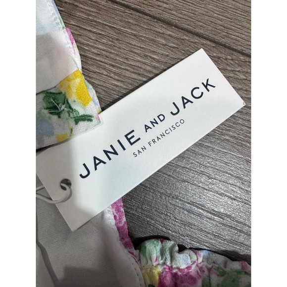 Janie and Jack FLORAL SMOCKED WAIST CHIFFON TOP NWT 2T - Picture 4 of 8